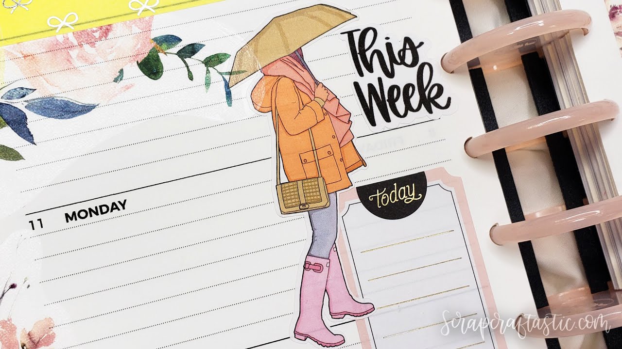 EASTER PLANNER SPREAD Weekly Setup DIY Disc Bound Work Planner