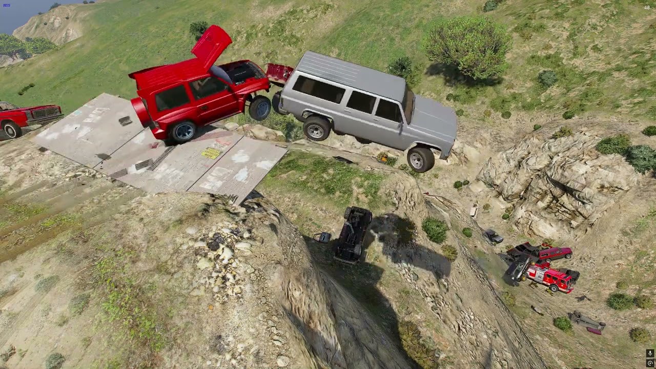 GTA5 - All NPCs Stunt Jump into The Sea - Part 44