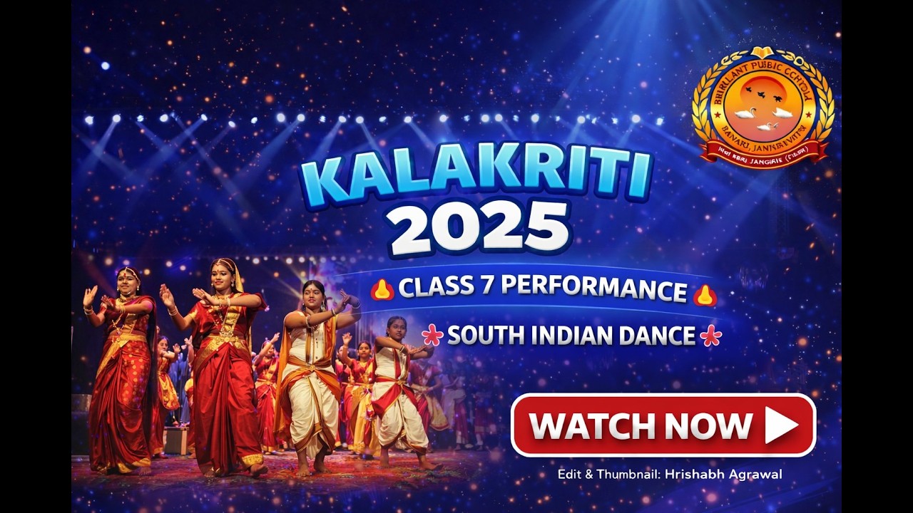 Kalakriti 2025 | Class7 South Indian Dance Performance