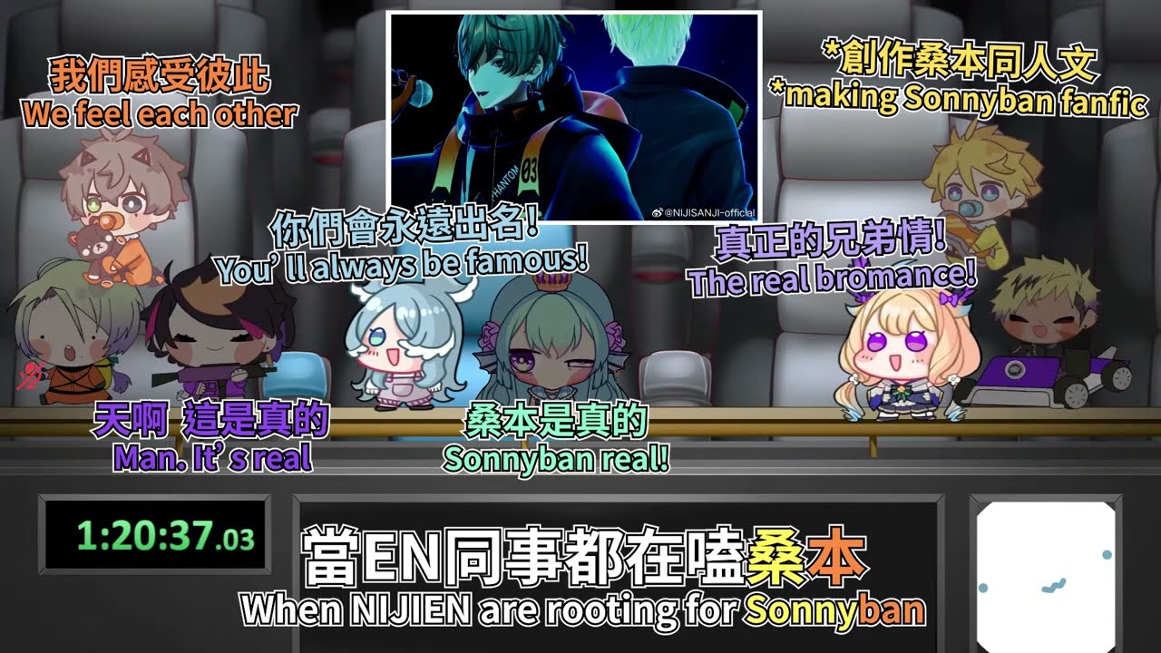 【中字/Sonnyban】當EN同事都在嗑桑本 When NIJIEN are rooting for Sonnyban【Sonny Alban Elira Enna Wilson Shu】