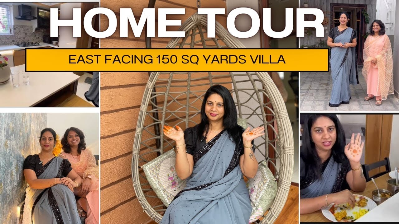 HOME TOUR❤️#Episode -3#150 sq.yds.east facing villa#vasthu#stylish interiors#ideas#subscribe