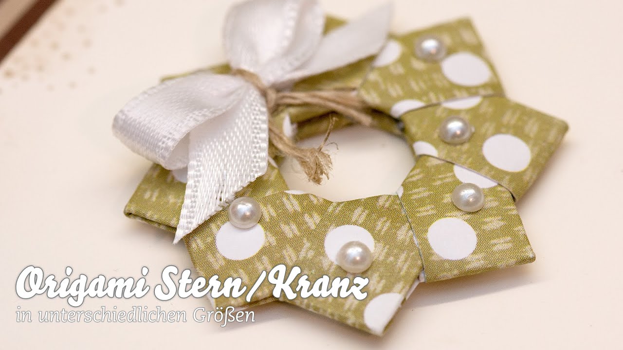 ORIGAMI Weihnachtskranz / Stern