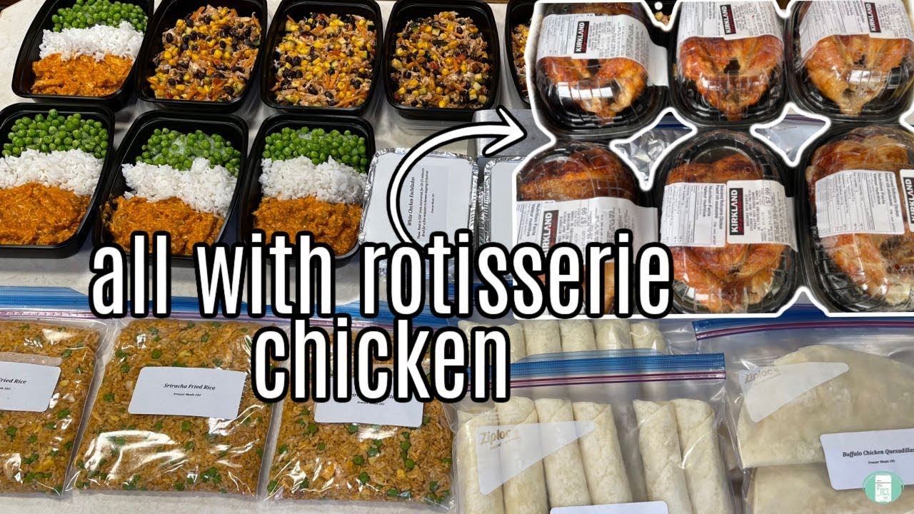 Meal Prep with Rotisserie Chicken