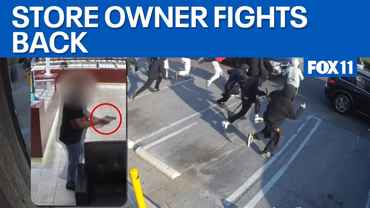 California jewelry store owner shoots at mob of thieves, scares them off  | FOX 11 LA