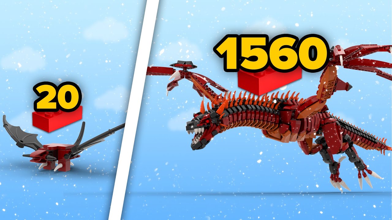 LEGO DRAGONS From 20 to 1560 Parts | Comparison