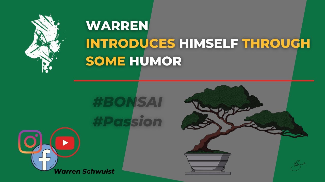 Warren introduces his love, passion and knowledge on Bonsai
