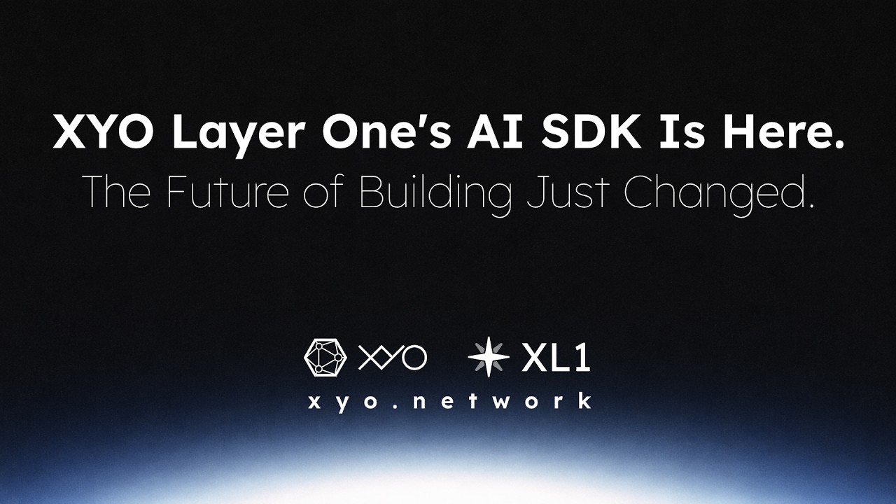 XYO Layer One's AI SDK Is Here. The Future of Building Just Changed.