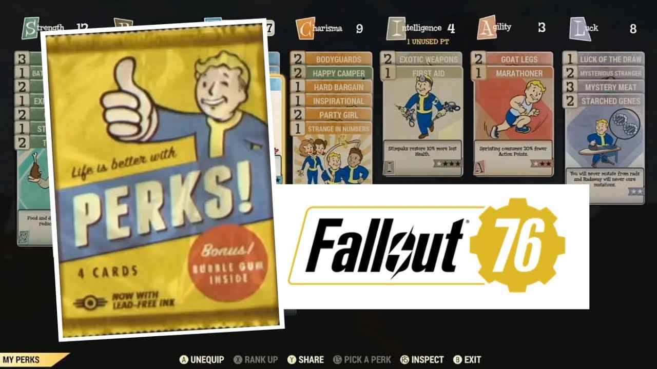 Fallout 76 | SPECIAL Point Level Cap & Perk Card Pack Monetization (Fallout 4)