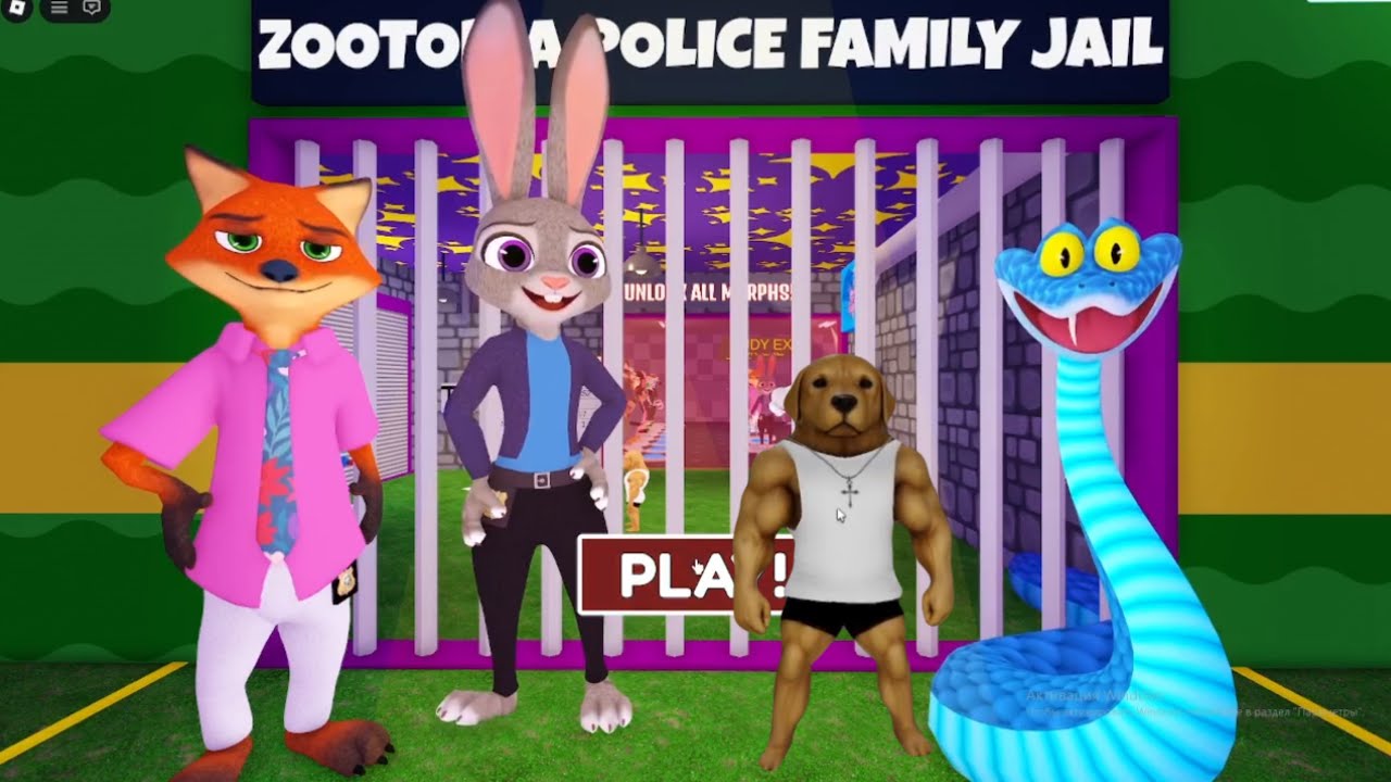 ZOOTOPIA POLICE FAMILY PRISON RUN! 🚓 Roblox Obby Gameplay Walkthrough