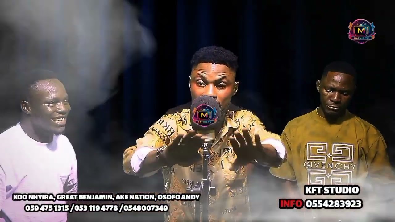 Great Benjamin, Koo Nhyira, Ake Nation, and Osofo Andy storm kft Studio 🎙 