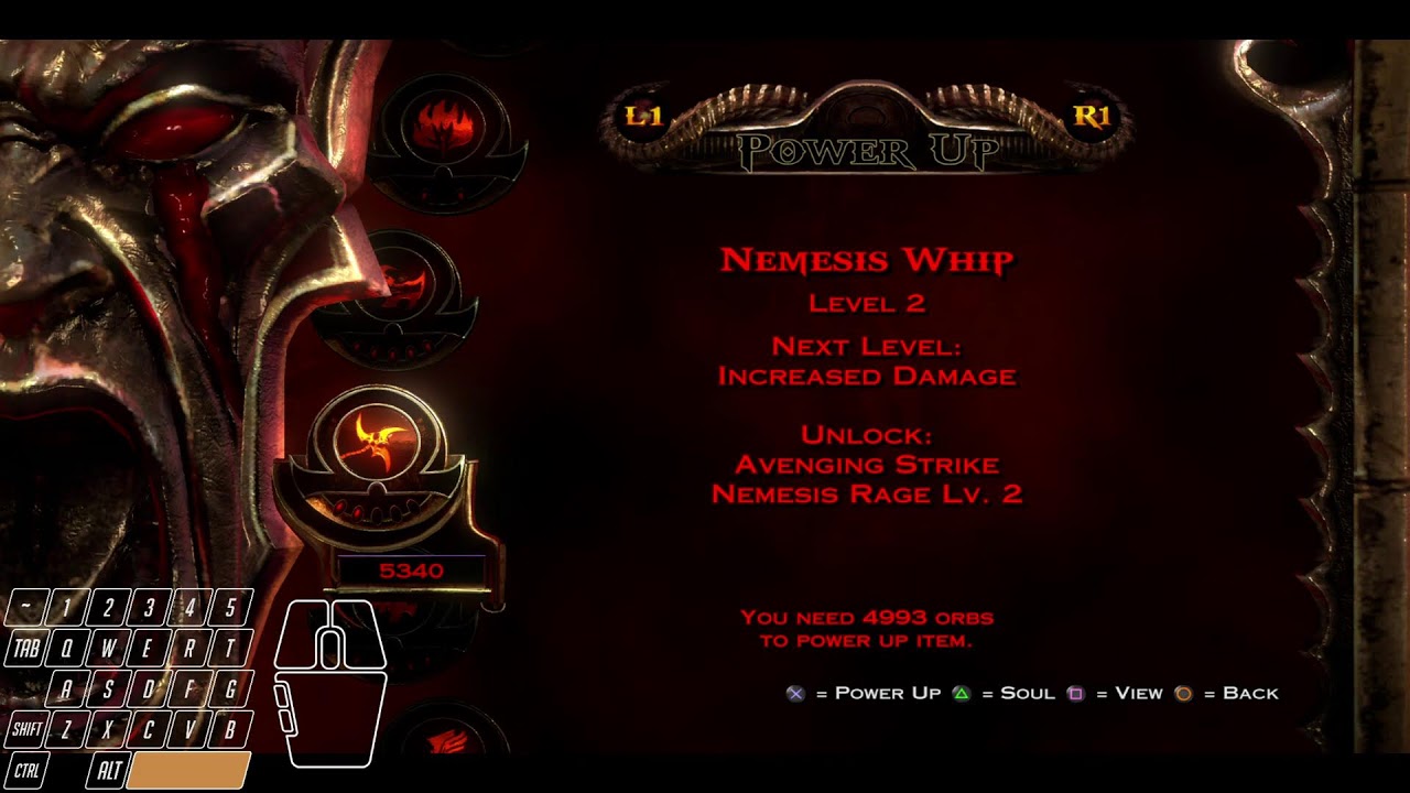 GOD OF WAR III Completion Difficulty : CHAOS (VeryHard) KEYBOARD Config Only !!