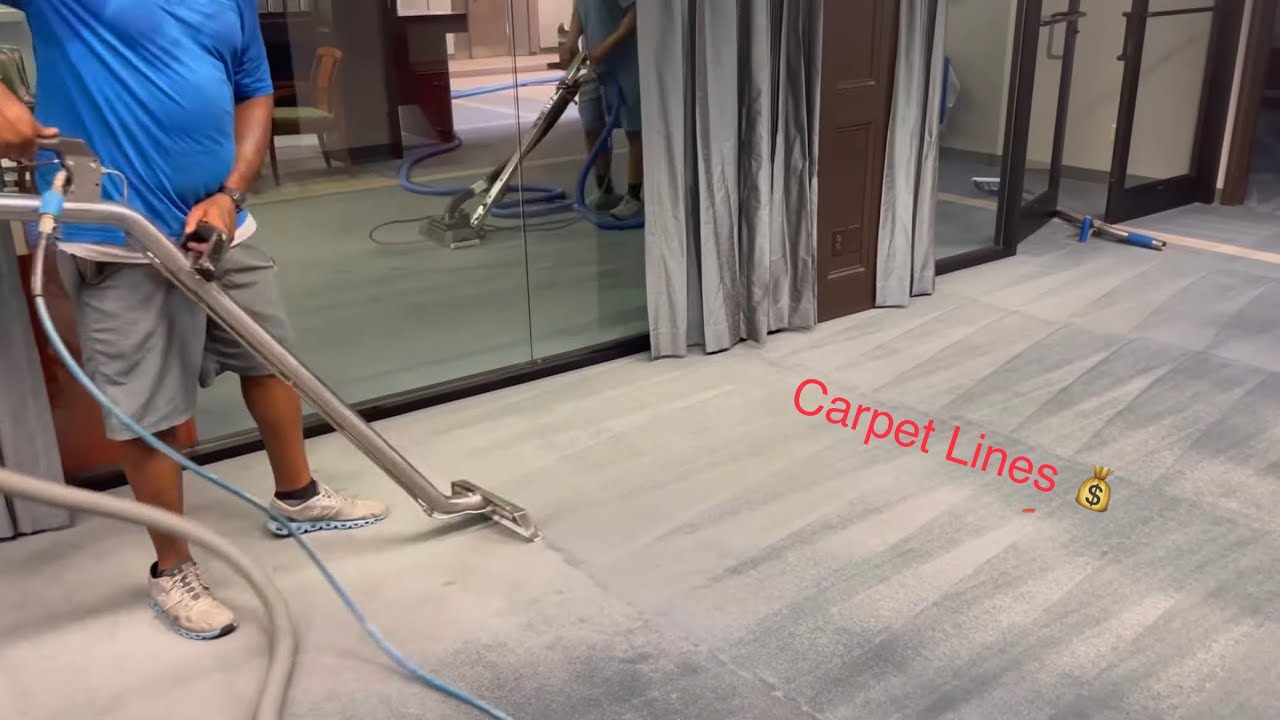 Bank Carpet cleaning with Zipper Wand and Swivel Wand