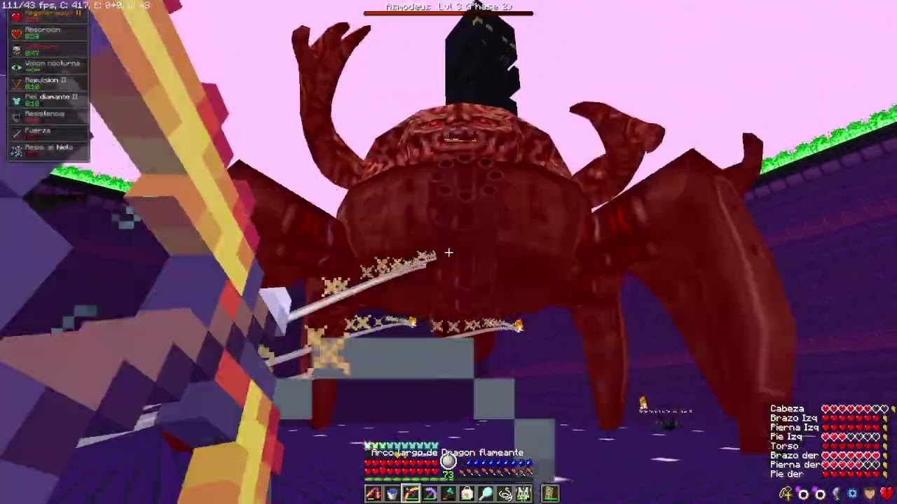 Pelea contra ASMODEUS JEFE RLCRAFT