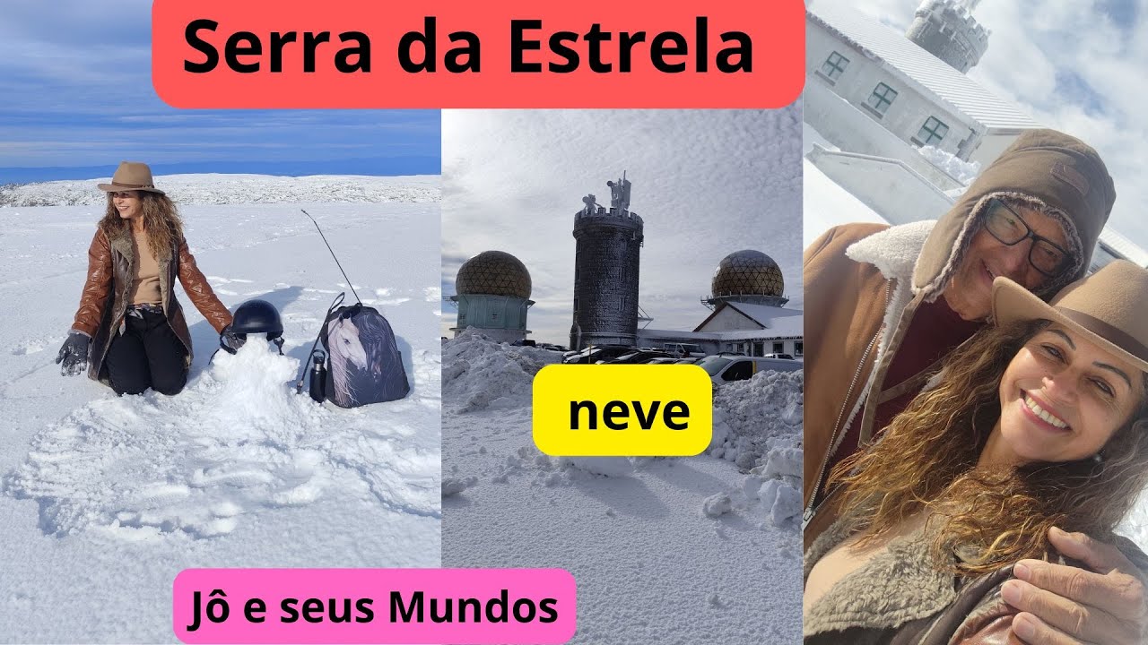 Serra da Estrela toda nevada coisa linda de se apreciar Jô e seus Mundos