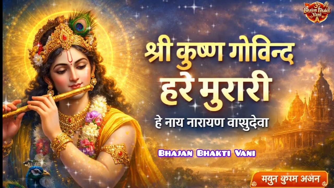 श्री कृष्ण गोविंद हरे मुरारी | हे नाथ नारायण वासुदेव | Krishna Bhajan | Bhajan Bhakti Vani