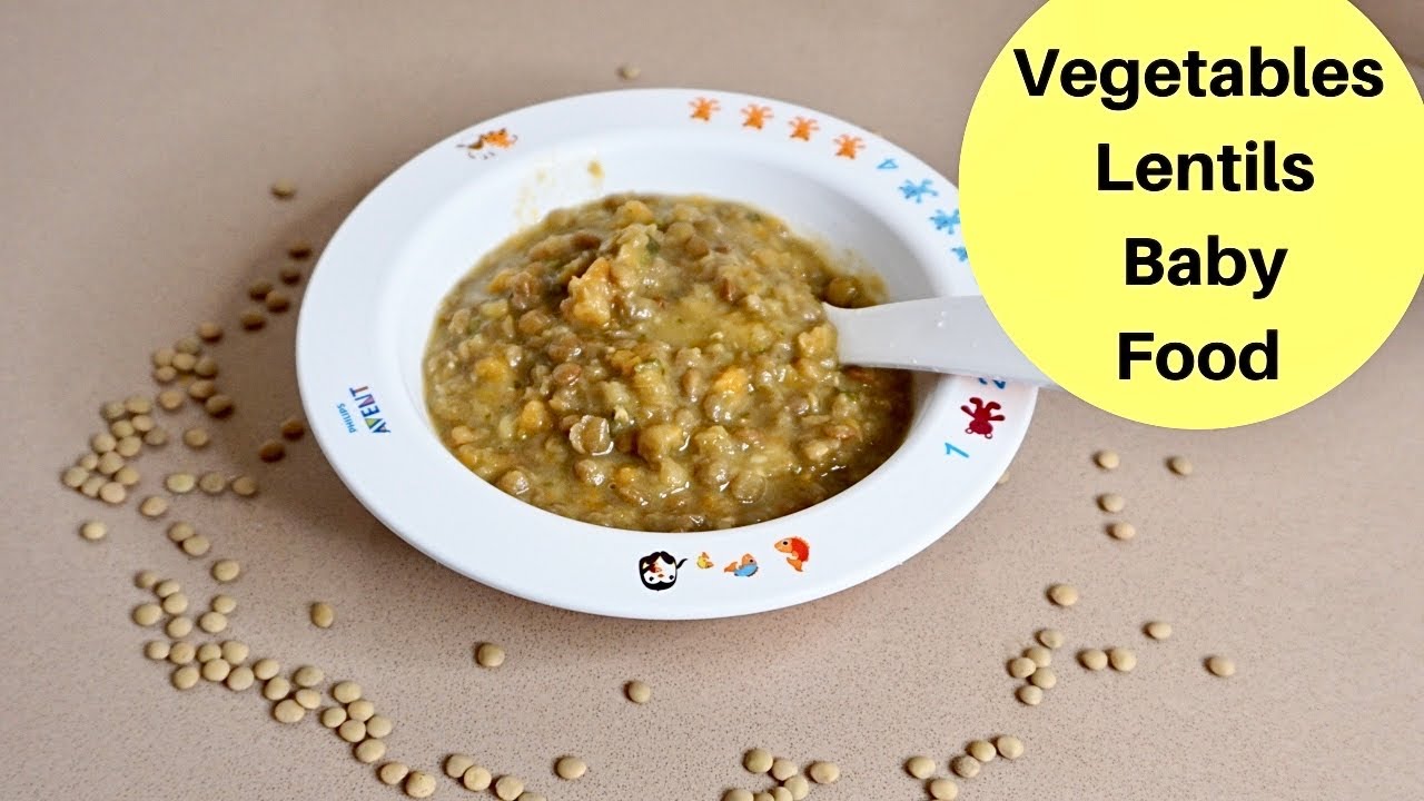 Vegetable Lentils Healthy Baby meal +6 M