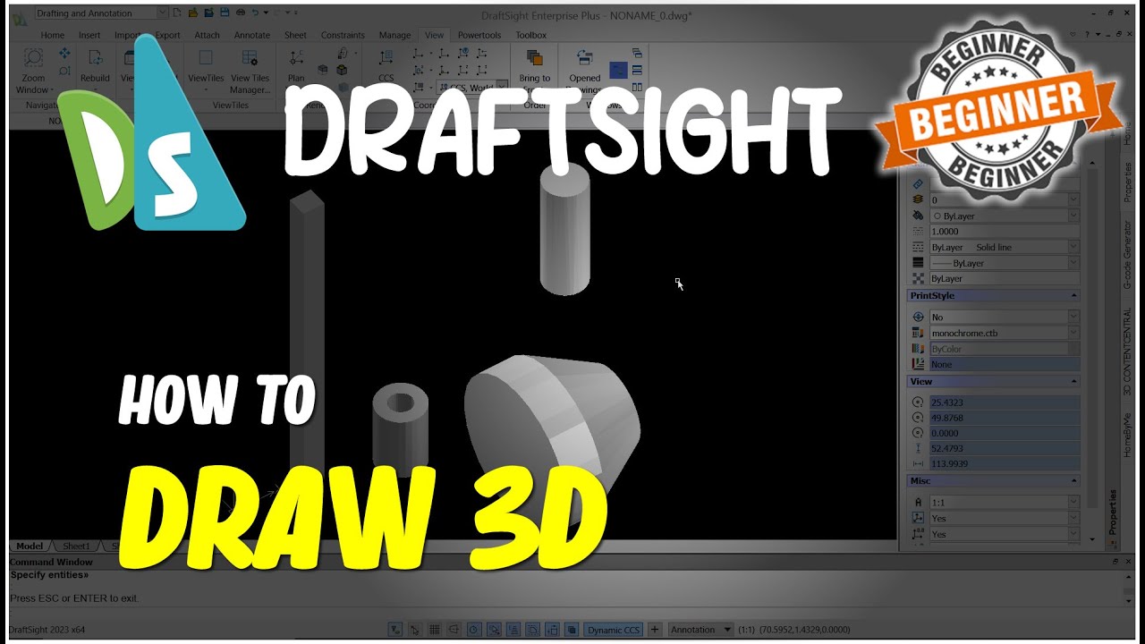 Draftsight How To Draw 3D