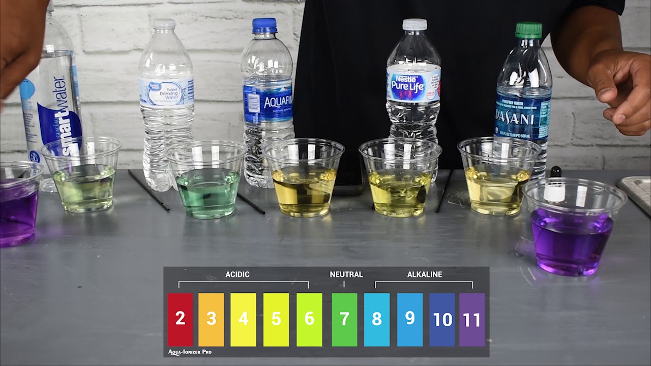Natural Ionized Water vs Artificially Created Alkaline Water pH Strength Test