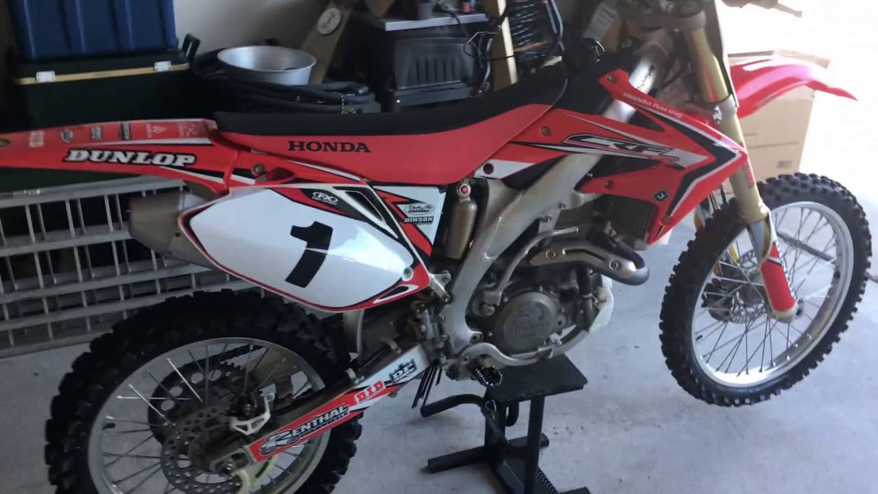 2007 Honda CRF450R Cold Start  - Dirt Bike