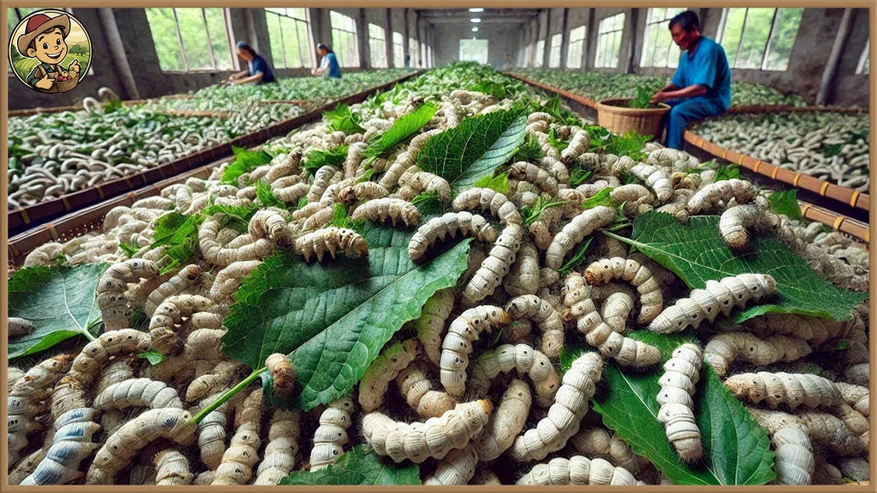 What's the Secret to Raising BILLIONS of Silkworms in China | Farming Documentary