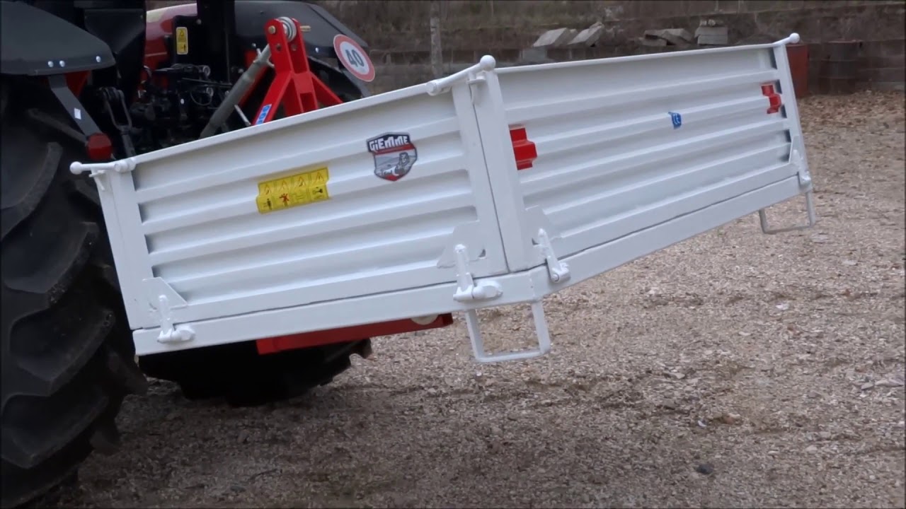 Heckcontainer mit manueller Kippung TBR für von Traktoren 20 bis 70 PS von GIEMME MACHINERY