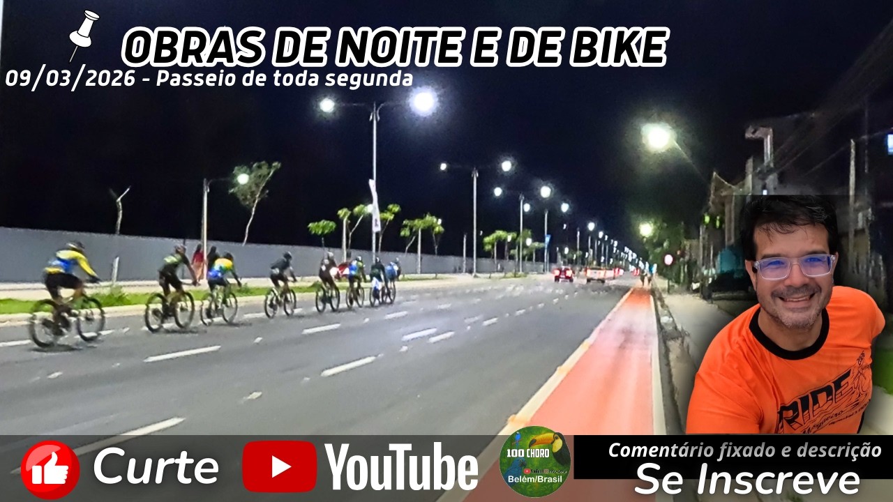 OBRAS de Belém PASSEIO DE bicicleta pelas  , rua da Marinha , Av Planetas, Passarela BRASIL