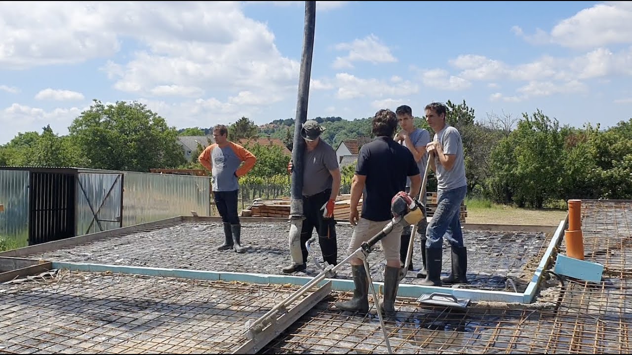Építjük a házunk 5.rész - elkészült a szerelőbeton