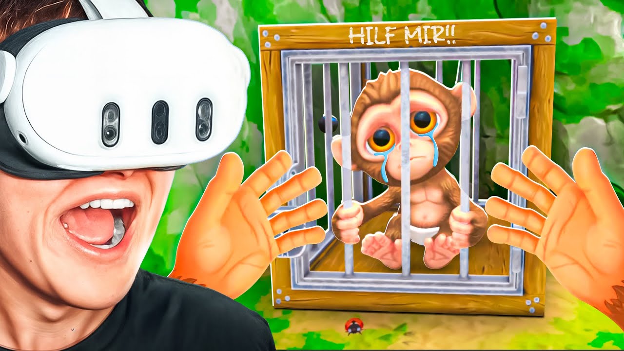 Ich wurde als AFFE im ZOO EINGESPERRT!? - I Am Monkey VR