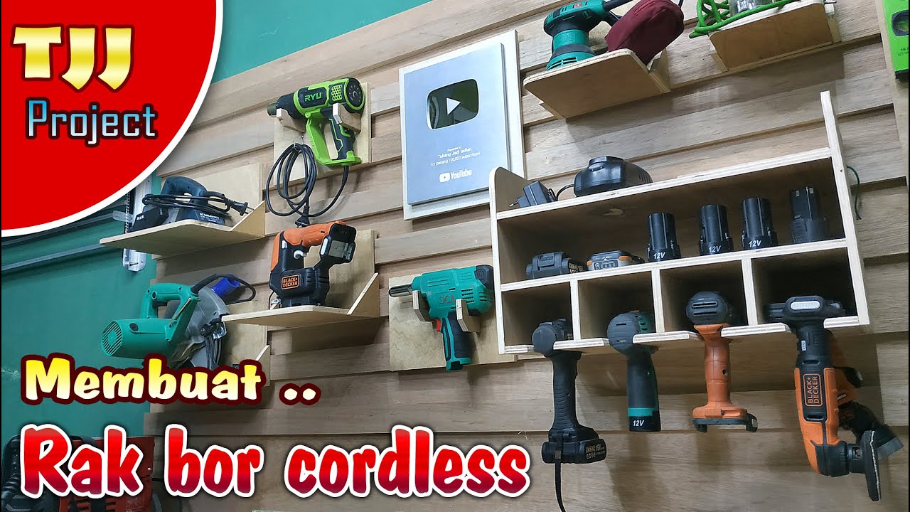 Bisa ngecas juga, Membuat Rak untuk Bor Cordless