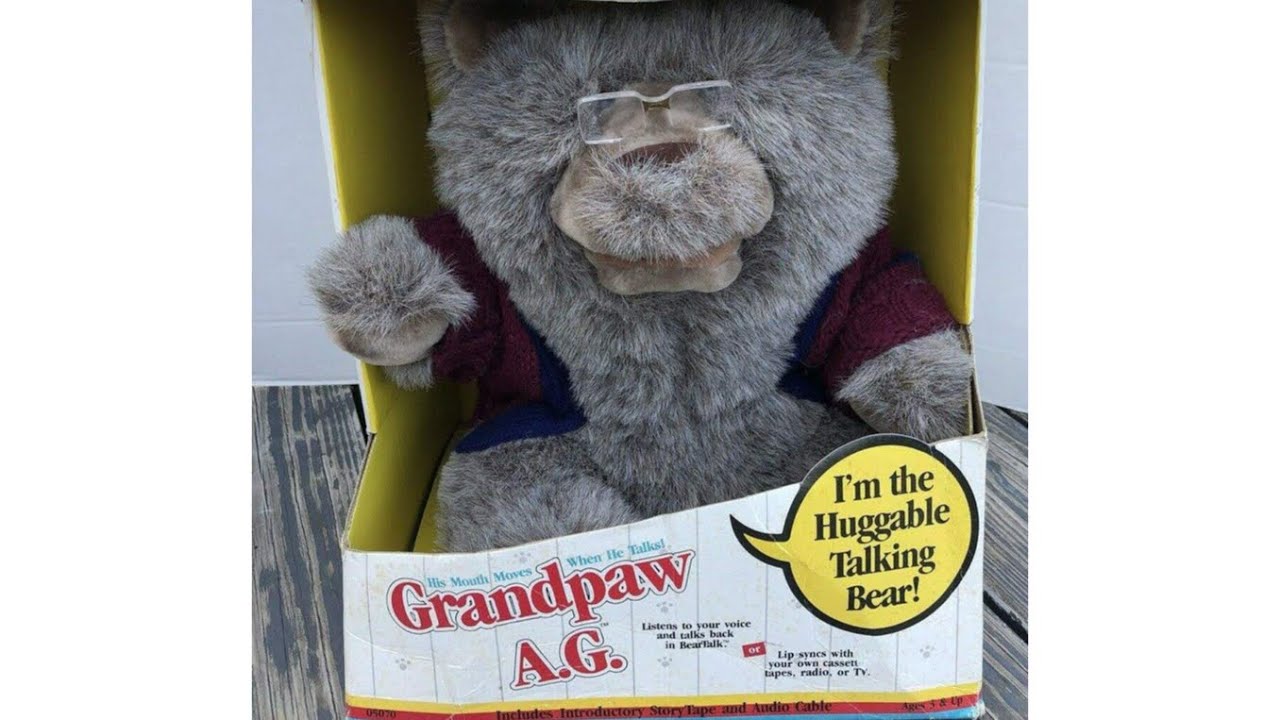 Introducing Grandpaw A.G. Bear cassette tape (1986 Axlon Teddy Ruxpin competitor)