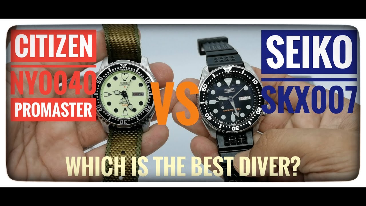 Citizen NY0040 против Seiko SKX007: какие часы лучше для дайвинга? #citizen #seiko