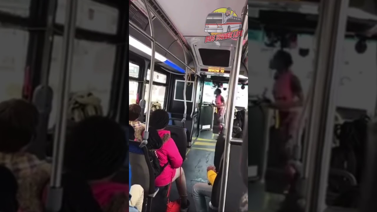 Lady On City Bus Thinks She&rsquo;s Spider-Man!! #busdriverlife #publictransit
