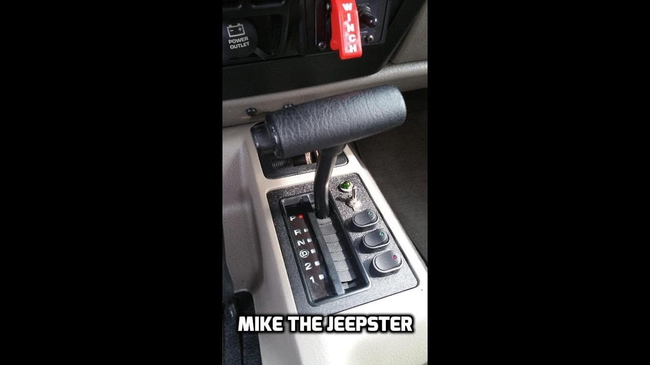 Jeep Wrangler Shifter Plate Switch Mod