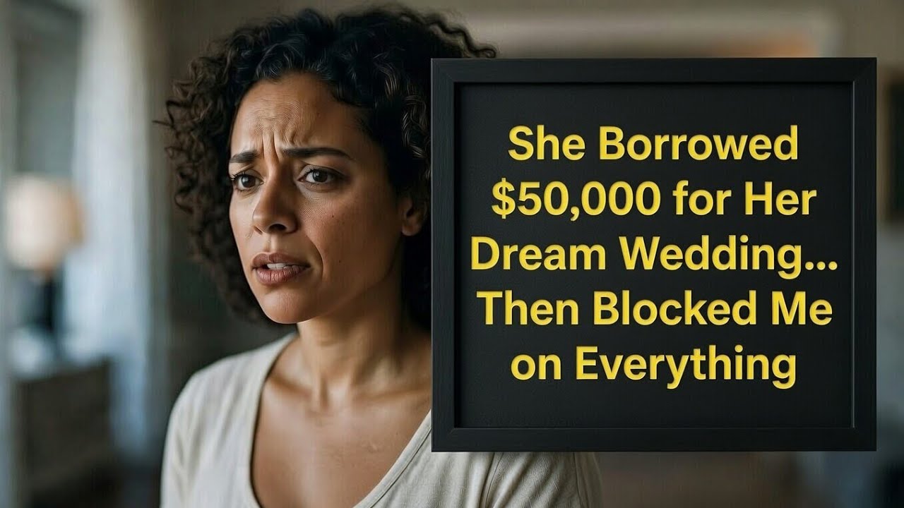 She Borrowed $50,000 for Her Dream Wedding… Then Blocked Me on Everything...💔😔