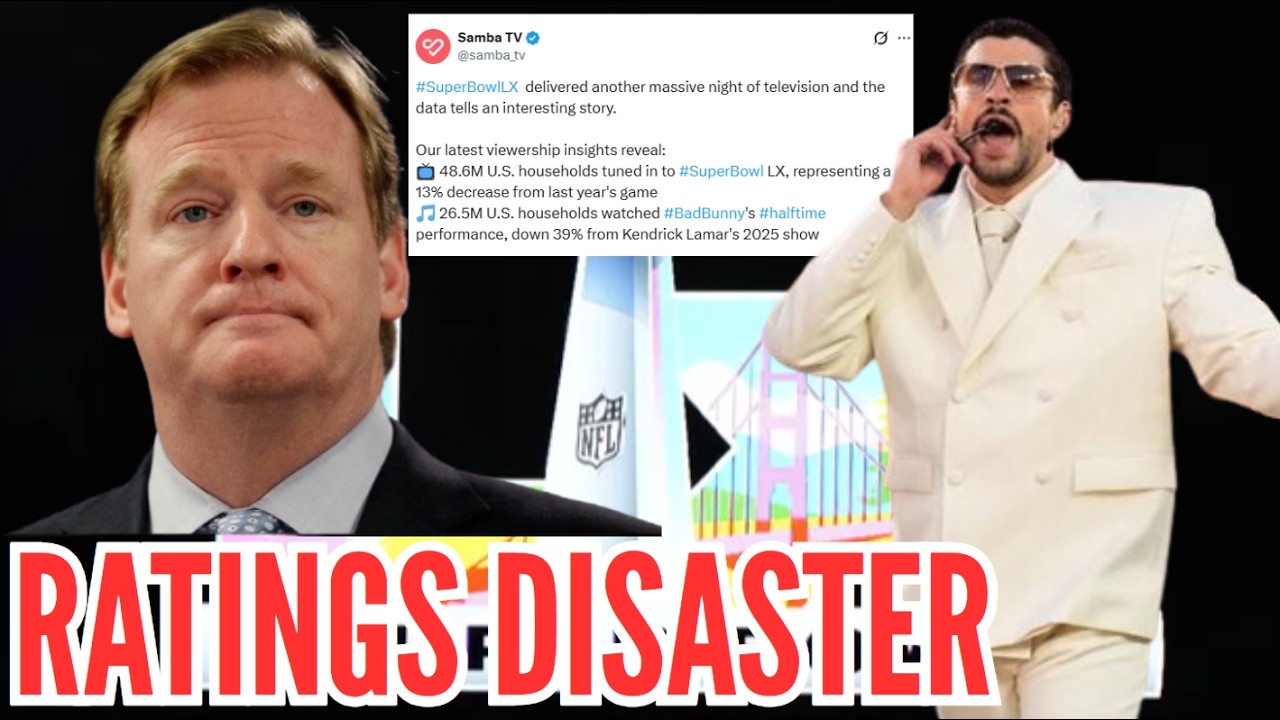RATINGS DISASTER! Halftime Show DECLINES 40% As More Than 20 MILLION HOMES TURNED IT OFF