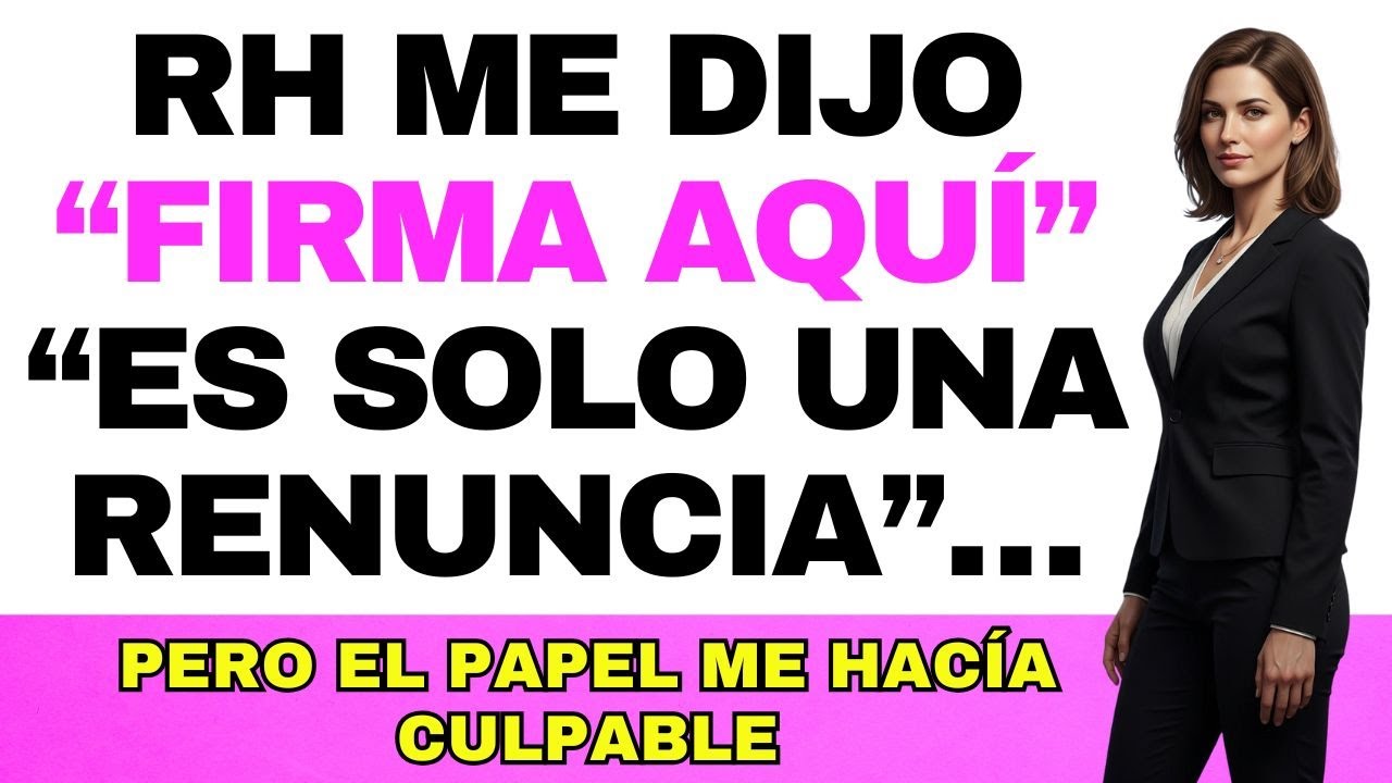 Recursos Humanos me pidió firmar “solo una renuncia”… pero el documento decía otra cosa