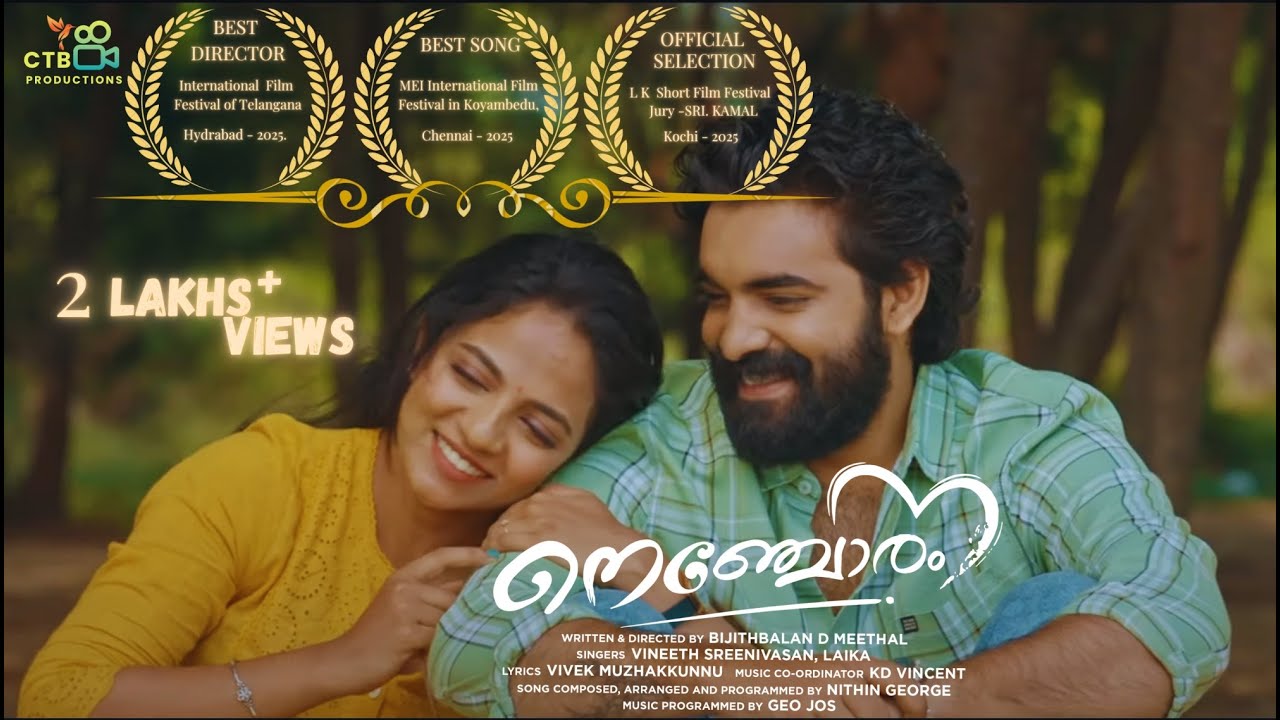 Nenjoram-Award Winning Romantic  Short Film|Vineeth Sreenivasan|Bijithbalan D Meethal|Nithin George