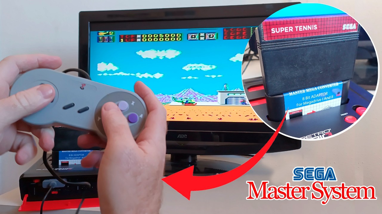 Adaptador de Fitas do MASTER SYSTEM para jogar no MEGA DRIVE!