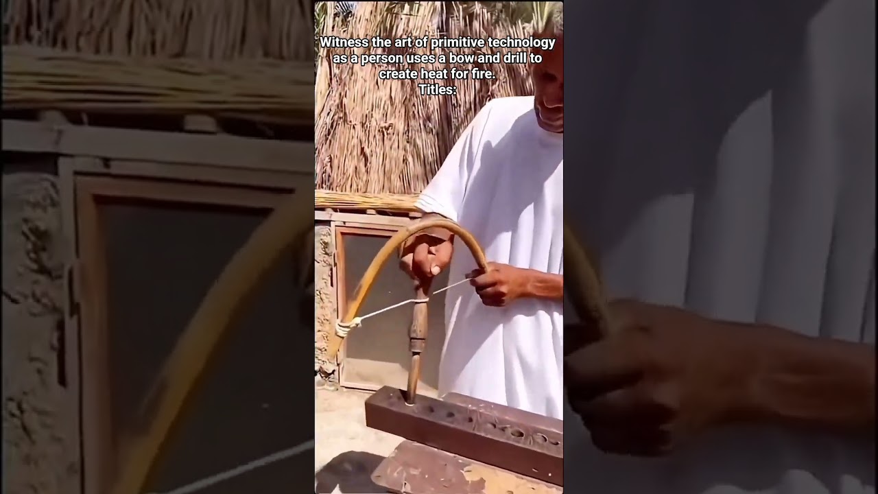 Bow Drill Fire Starting.