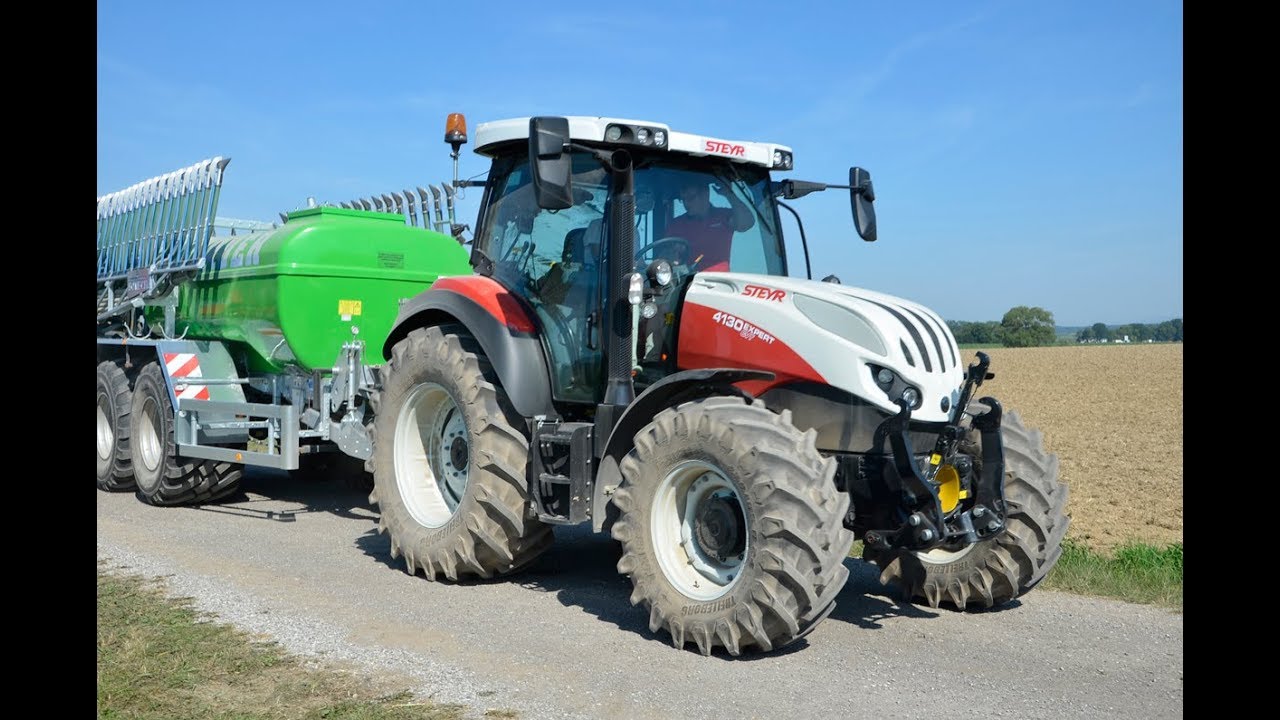 STEYR 4130 Expert CVT. En carretera