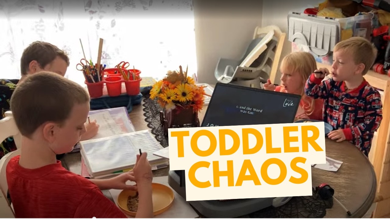 REALISTIC Homeschool Day in the Life | 5 Kids (Teens to Baby) + Dyslexia, ADHD & Toddler Chaos