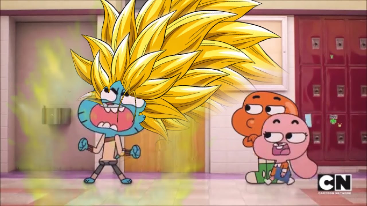 Gumball goes Super Saiyan 3 edit
