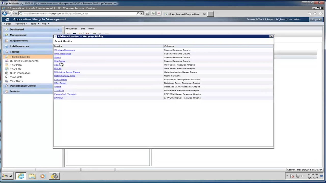 HP Performance Center Demo by Checkpoint Technologies