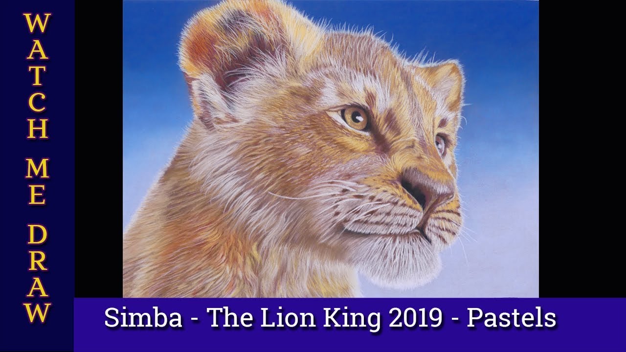 Watch Me Draw Simba: The Lion King 2019 | Soft Pastels