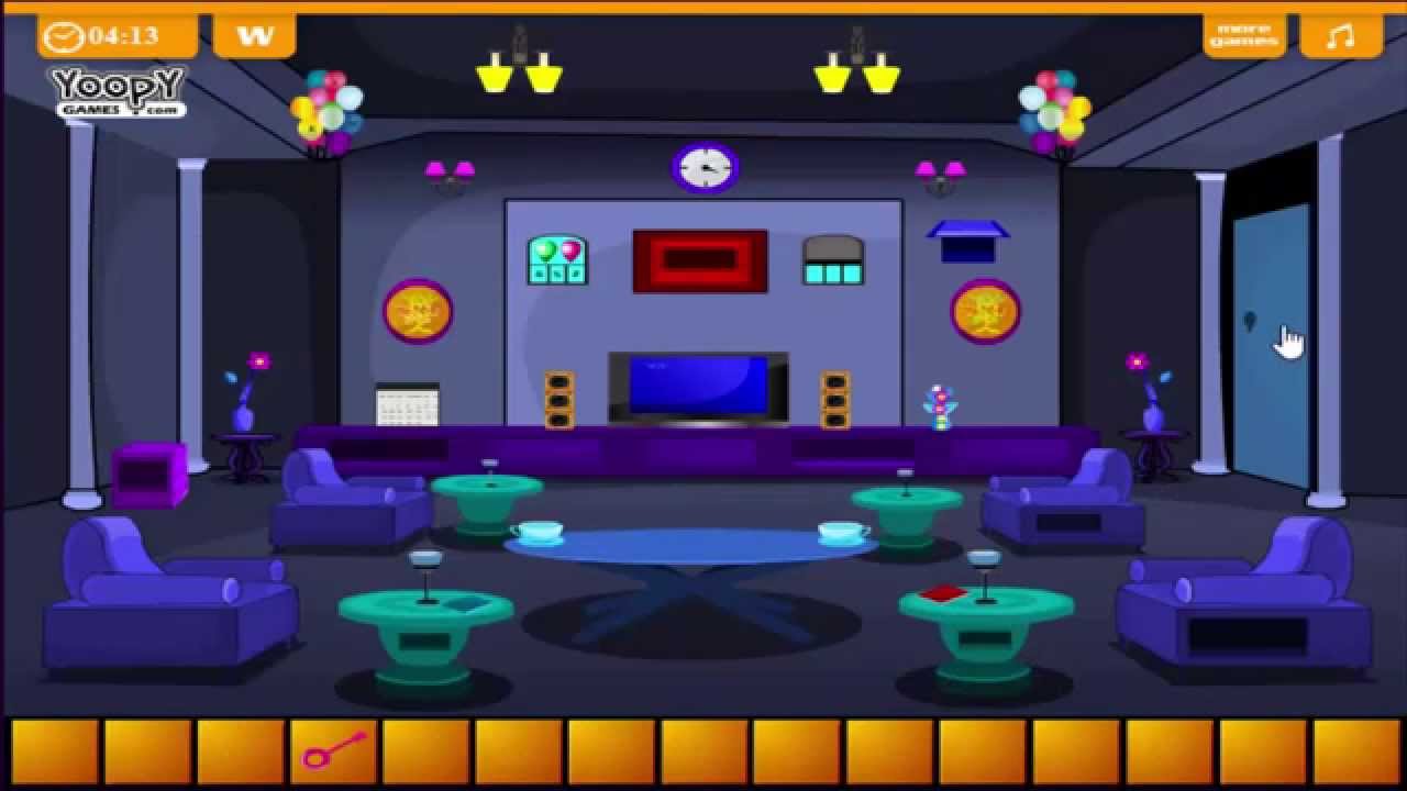 YoopyGames Escape From Dark Livingroom walkthrough .