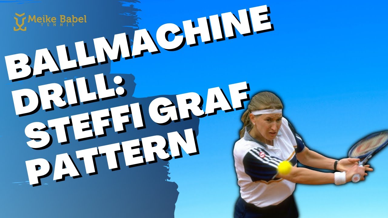 Tennis Ballmachine Drill: Steffi Graf Pattern (Backhand Slice & Forehand)
