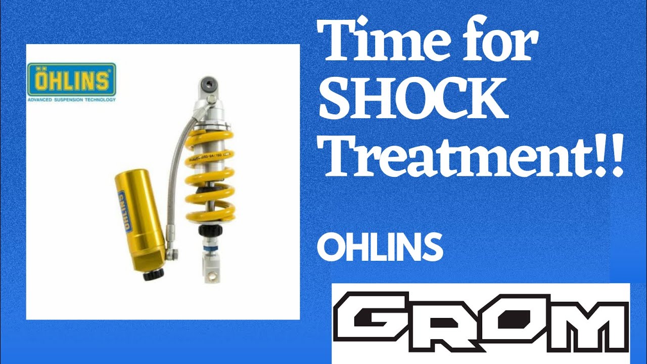 7th Mod for my 2022 Honda Grom SP - Ohlins Rear Shock (HO047)