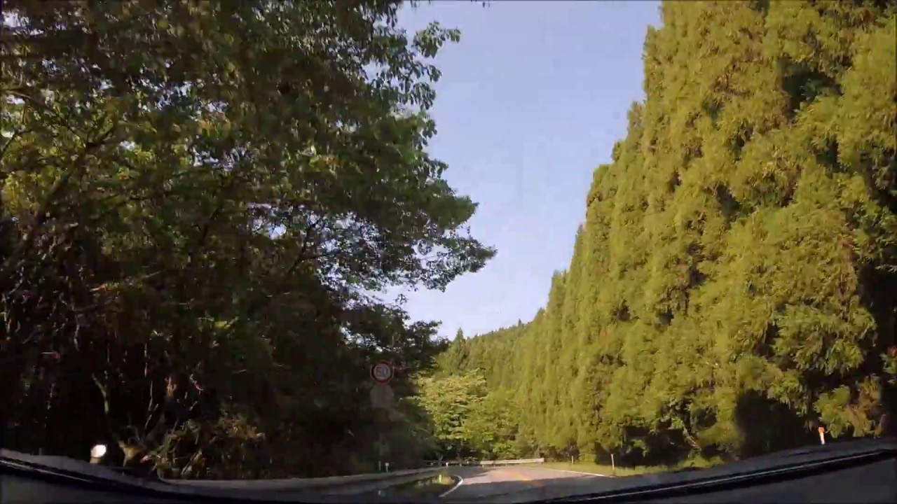 【やまなみハイウェイ】 水分峠から朝日台へ 【車載動画】
