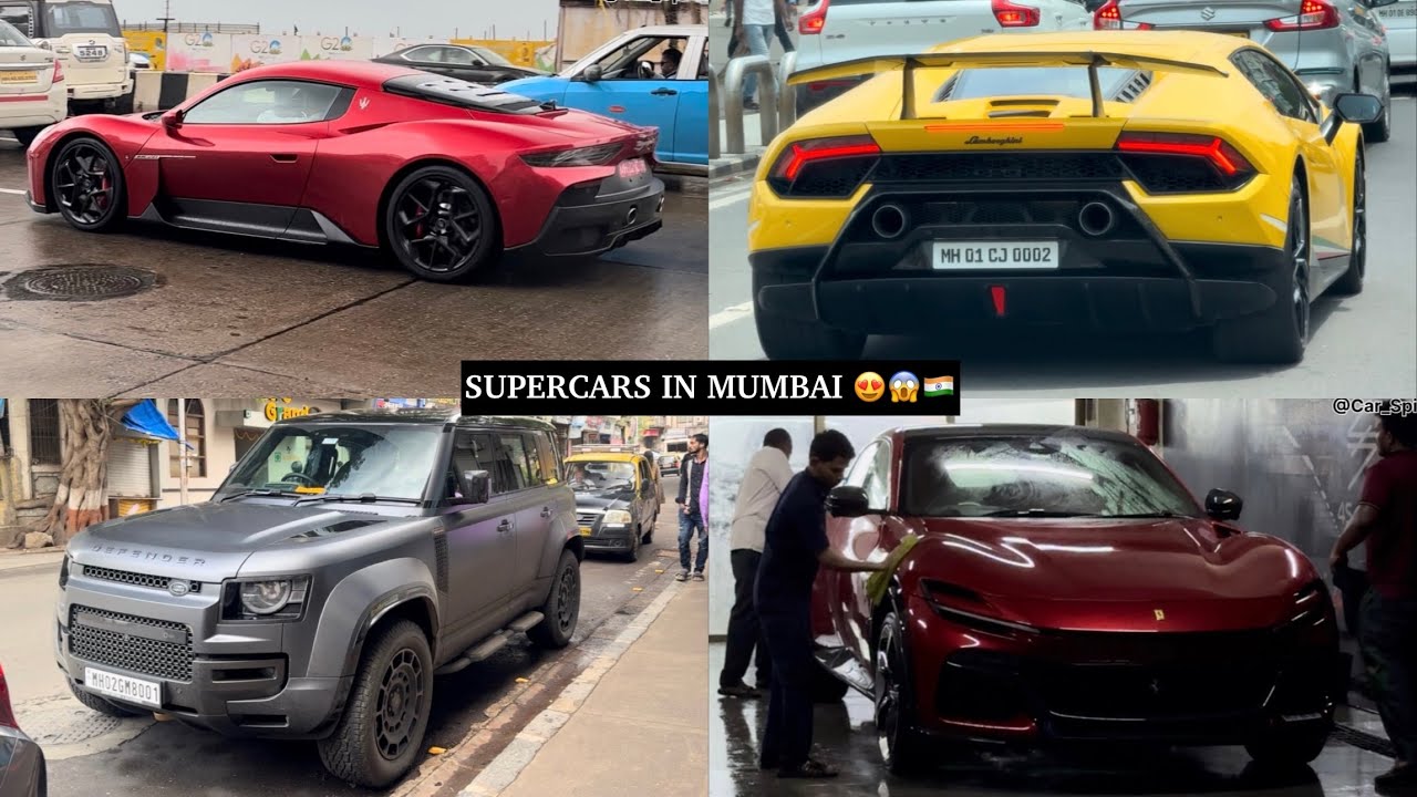 SUPERCARS OF MUMBAI 4K | Mumbai | #carspotter #carspotting #mumbai