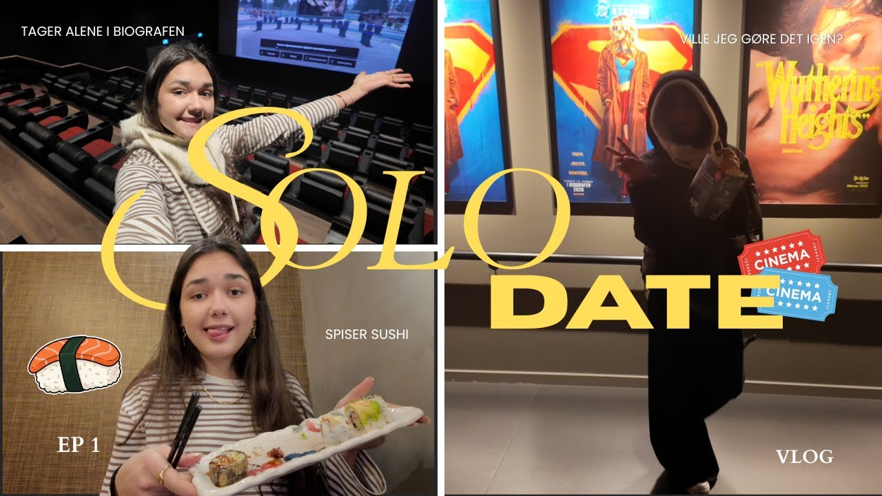 Solo date *tager i biografen, spiser sushi* 🍣🍿🎥